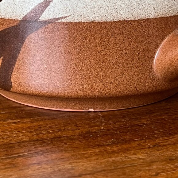 Vintage Stoneware Wheat Mug Brown Beige Coffee Cup - Picture 10 of 10